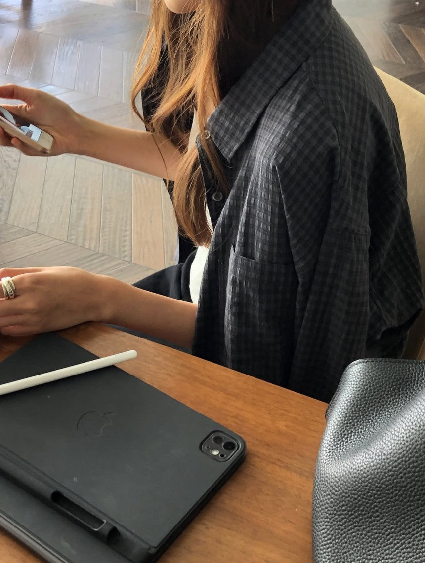 Paddington check shirt-2col