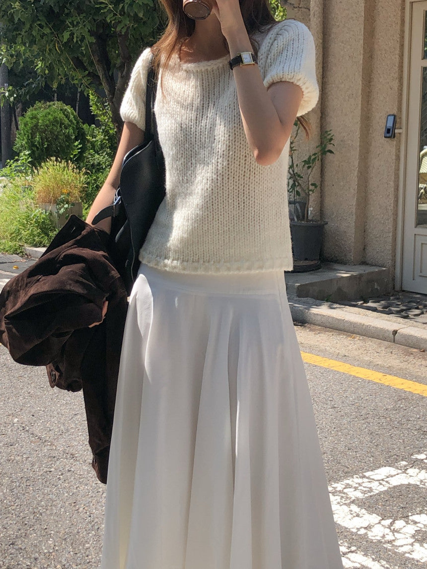 Oslo bulky wool half knit-2col