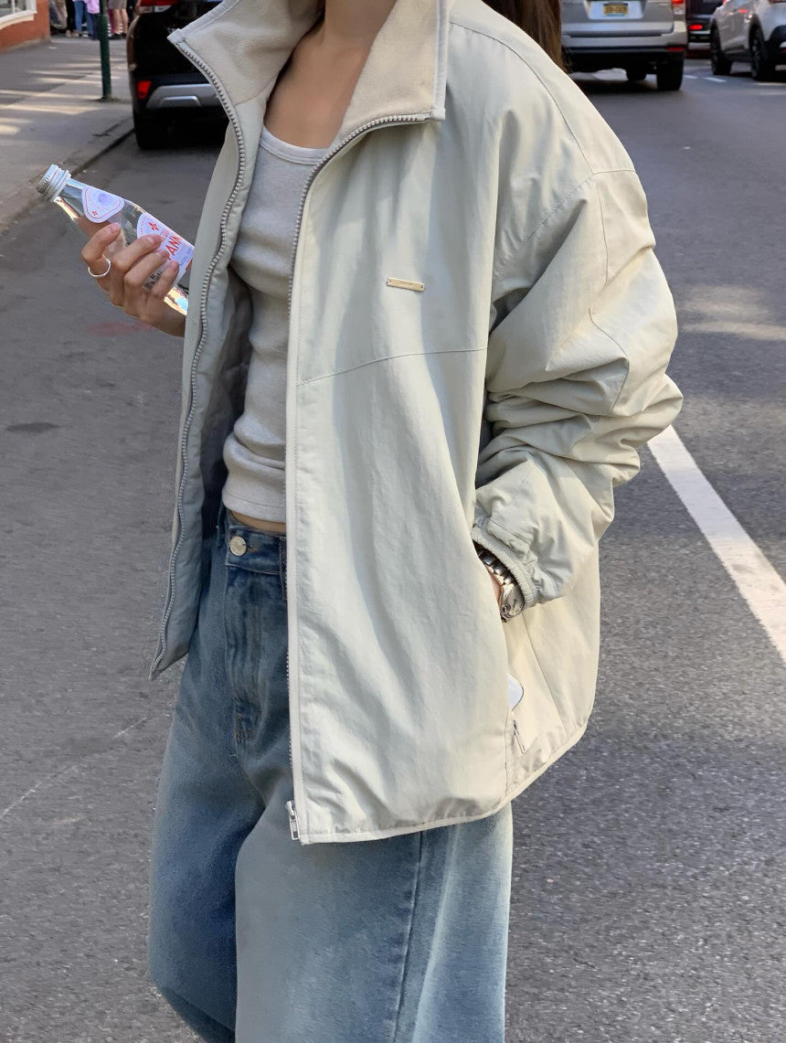 plain nylon jumper-3col
