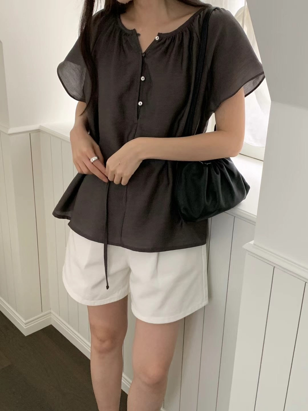 Moore belt blouse-3col
