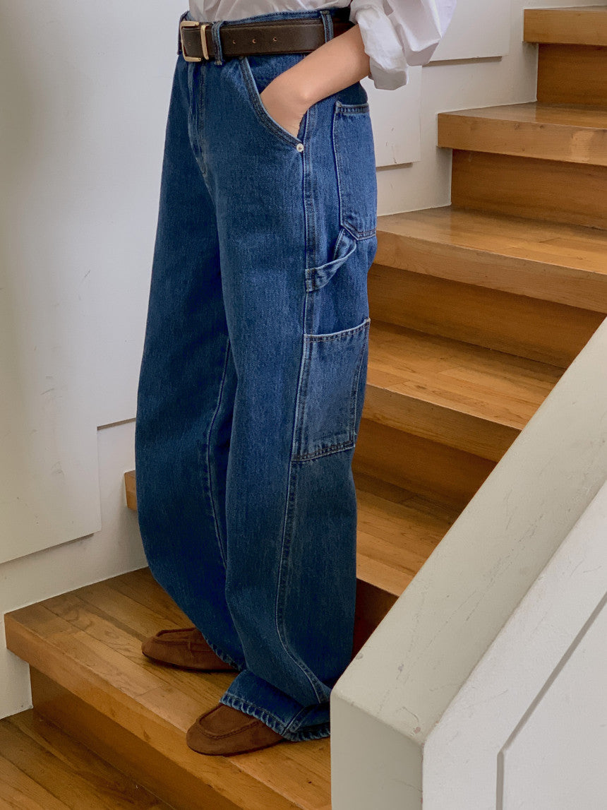 113 Carpenter denim ショート丈あり