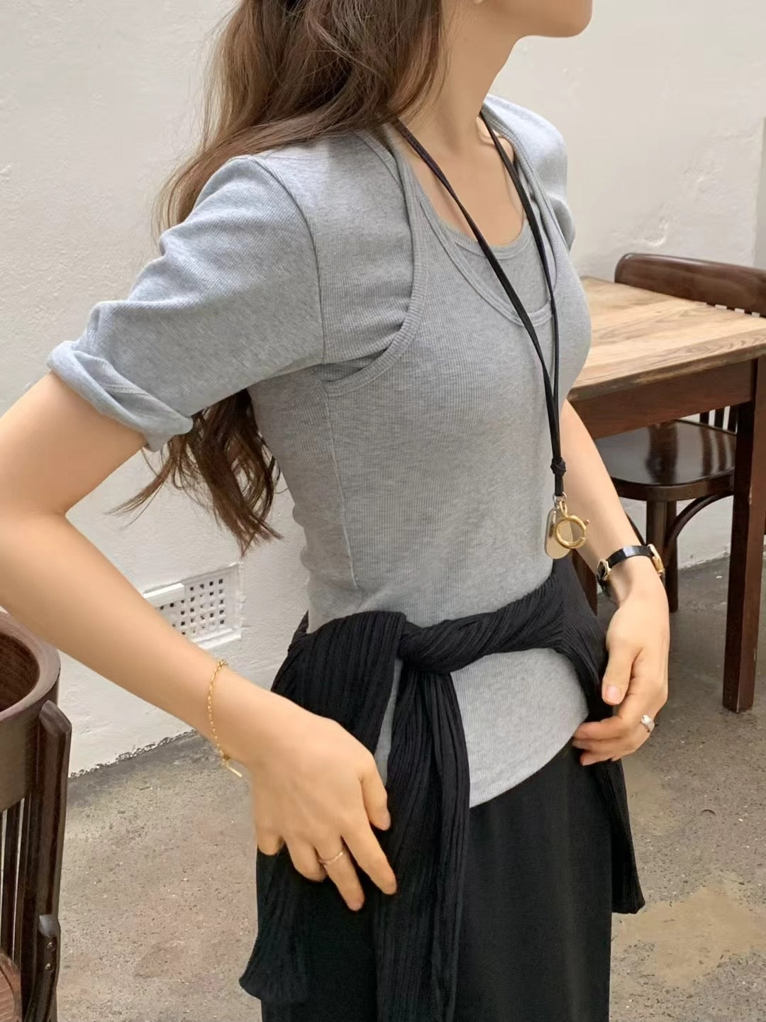 Ounce Isabel layered T-3col