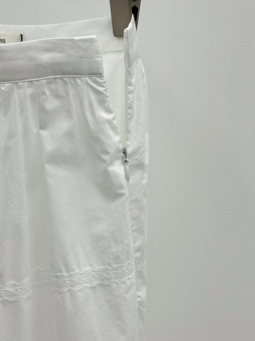 Pli lace full skirt-2col