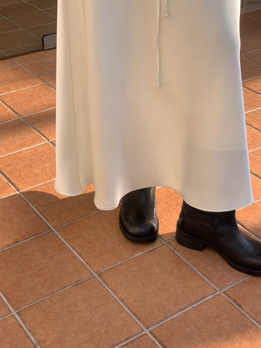Cello satin skirt-3col/ショート丈あり