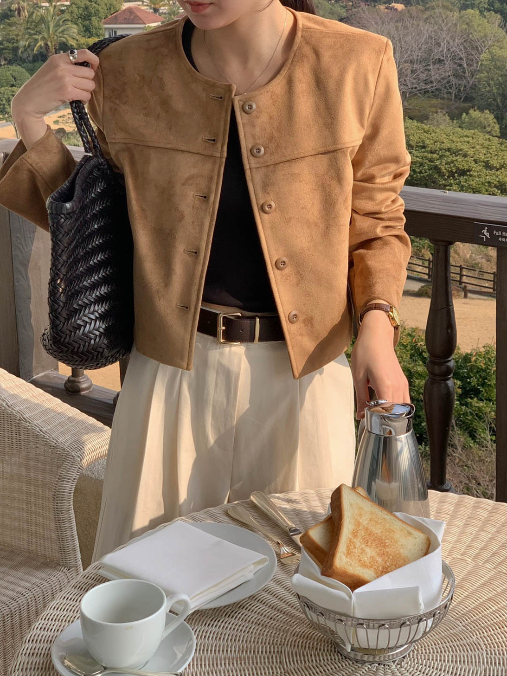 Ace suede jacket-2col