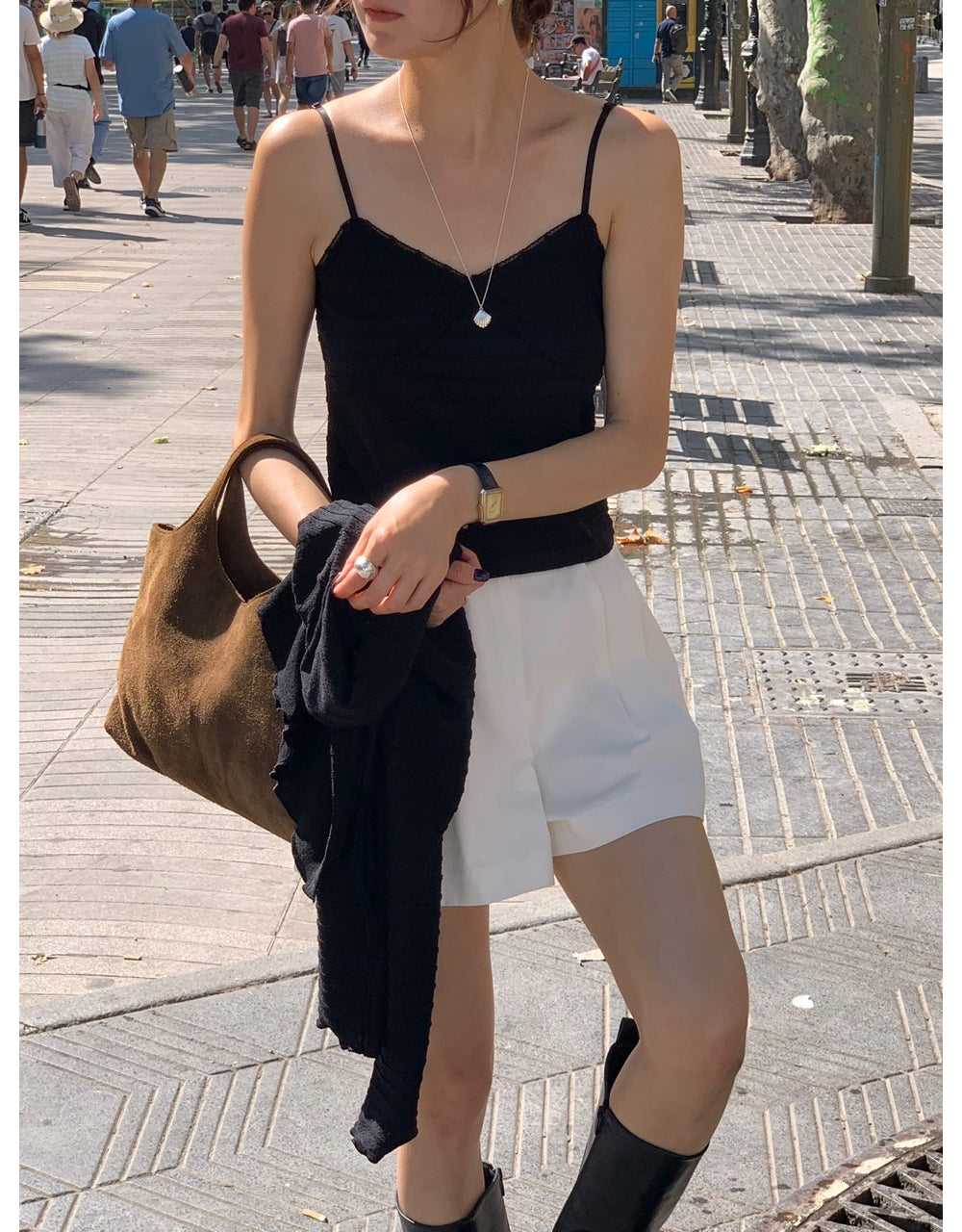 Olivia sleeveless&cardigan set-3col
