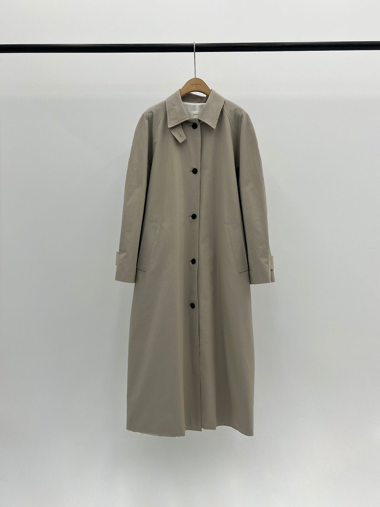 Barnet long trench coat