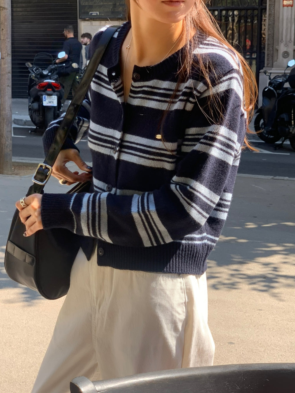 Nordic knit cardigan-4col