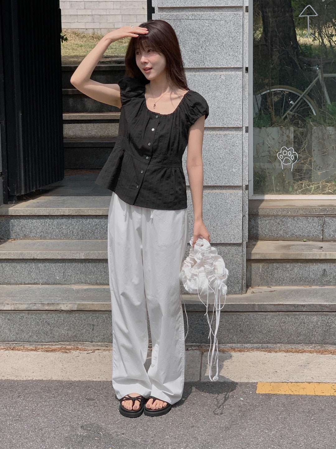 Bigi blouse&skirt-2col