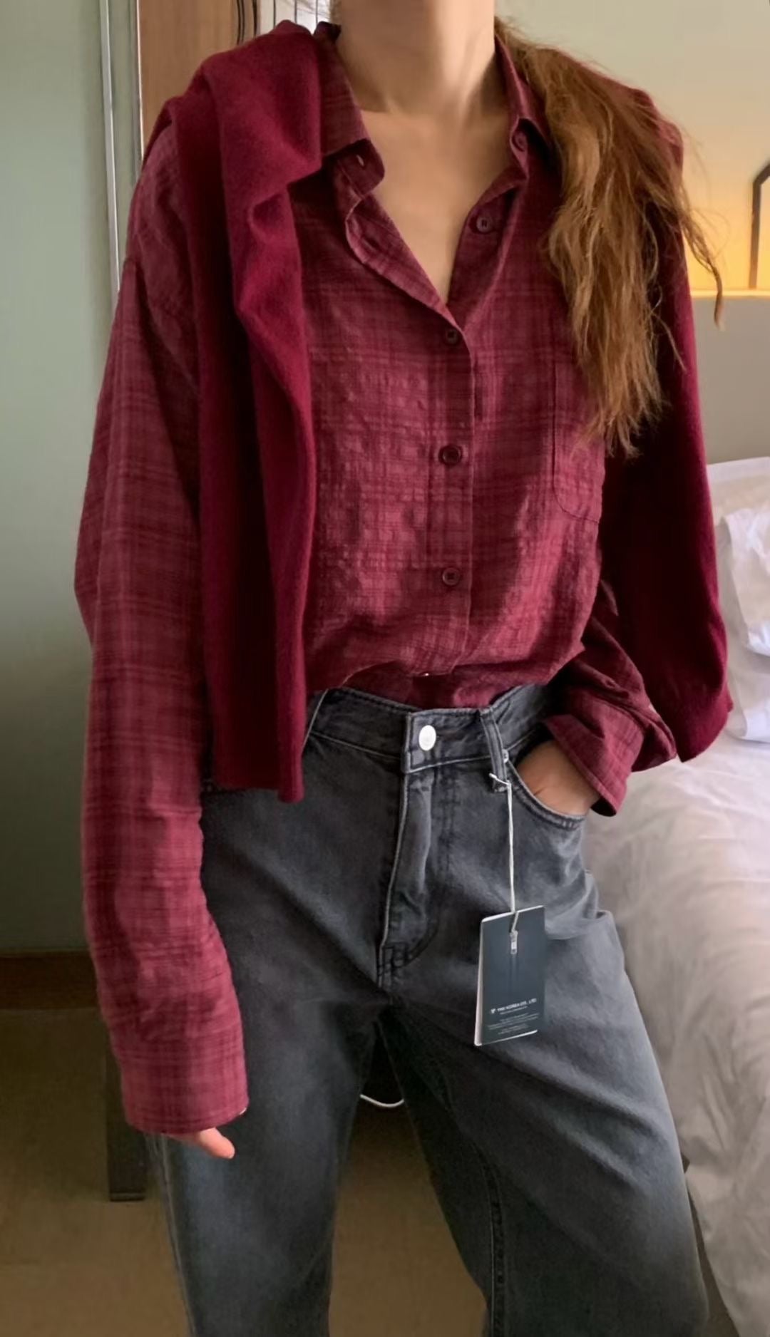 deondo plaid check shirt-3col