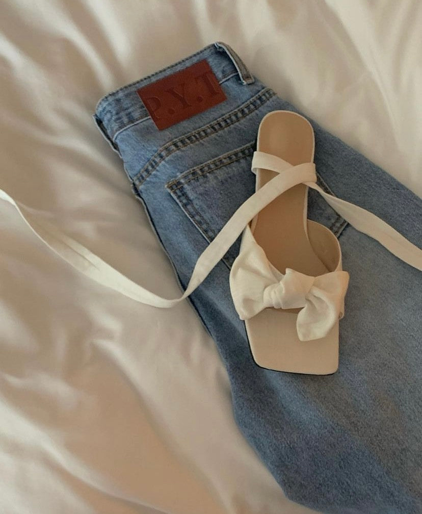 Sale s-即納 basic wide jeans