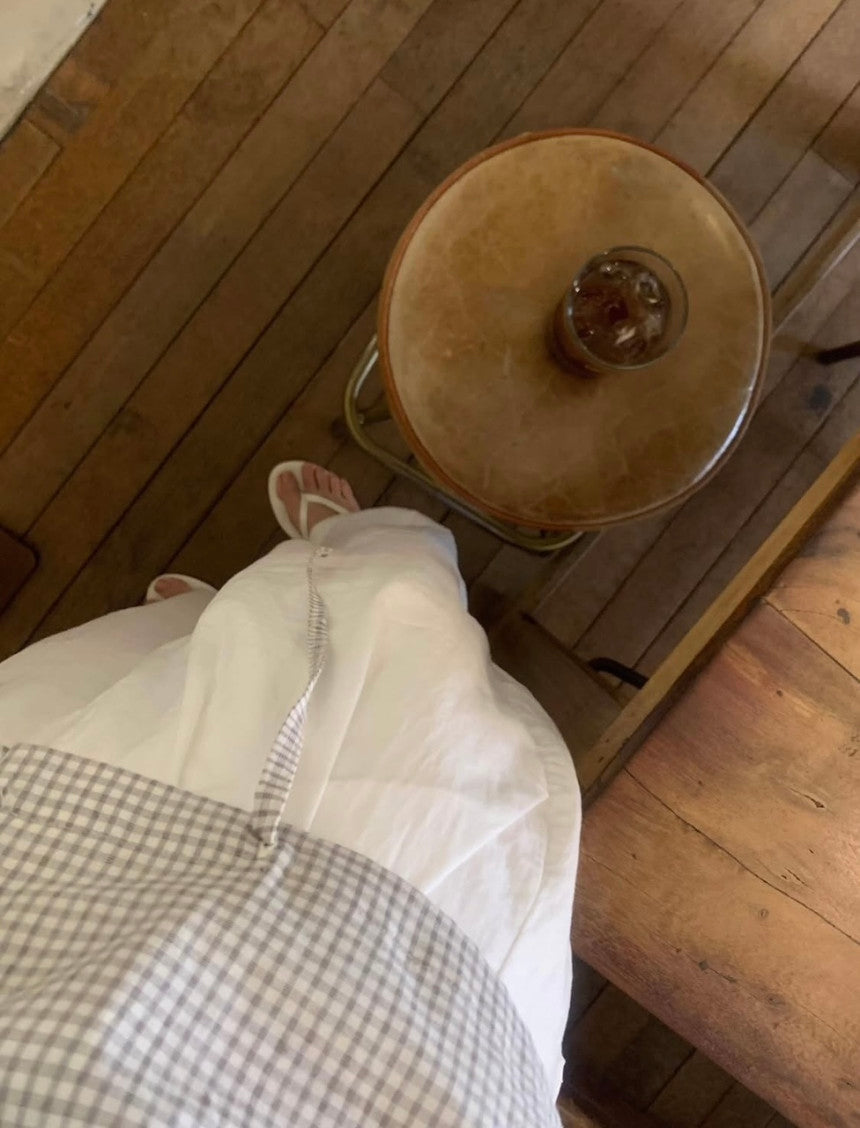 liter soda check blouse