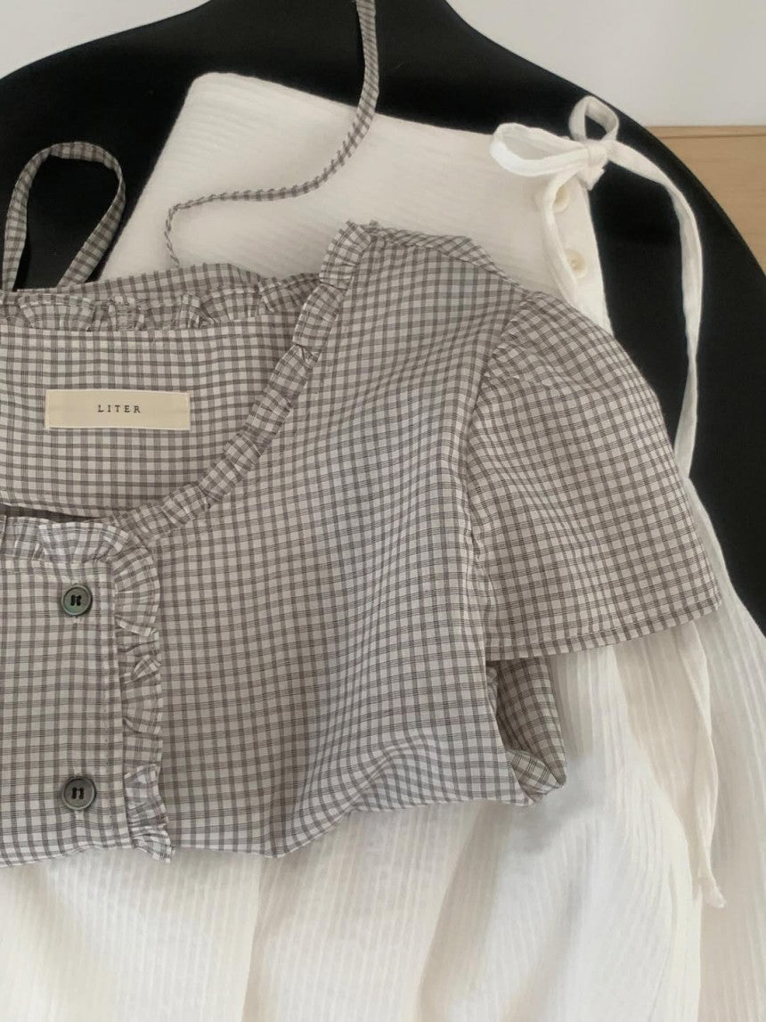 liter soda check blouse