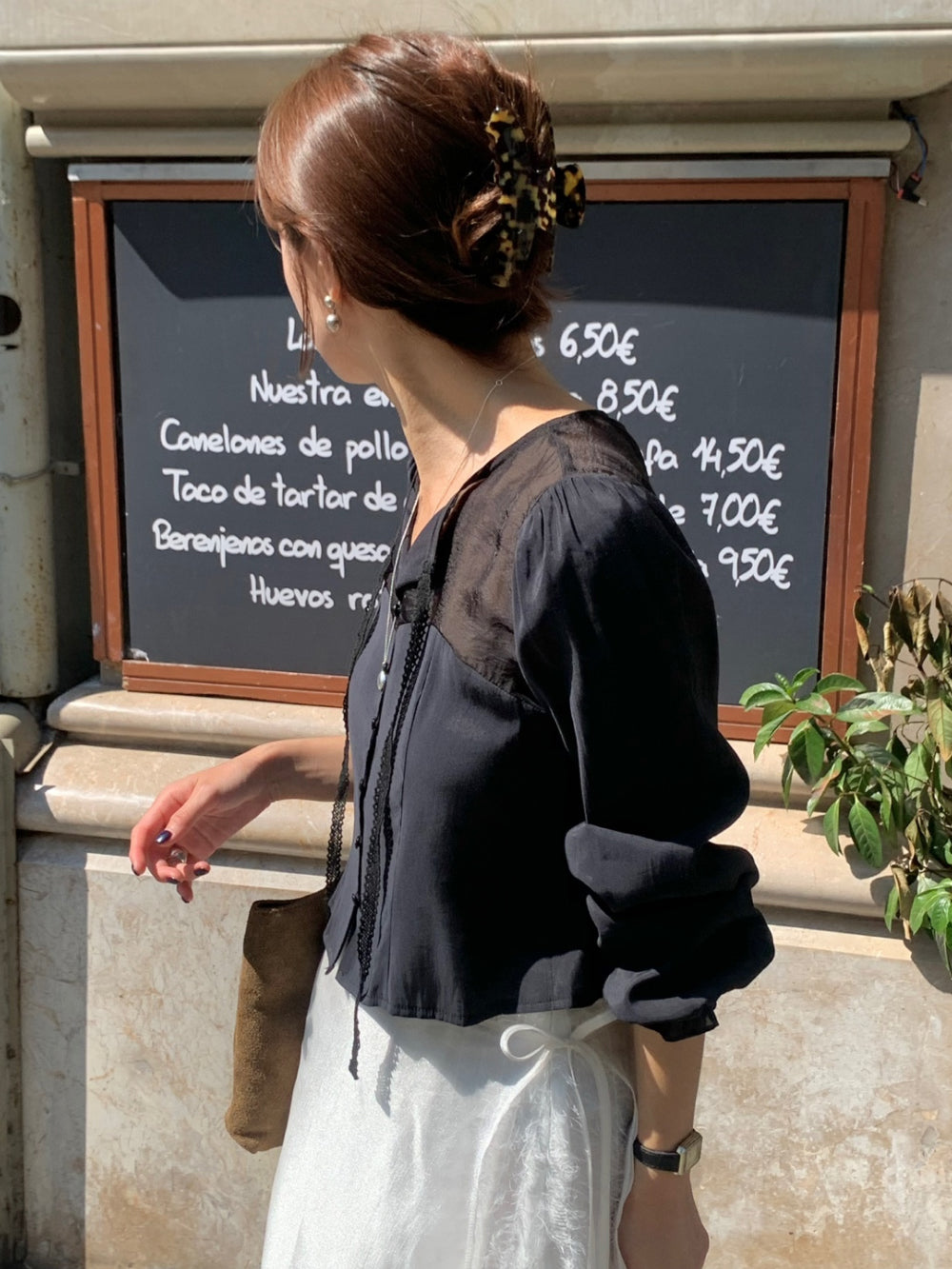 Shining blouse-3col