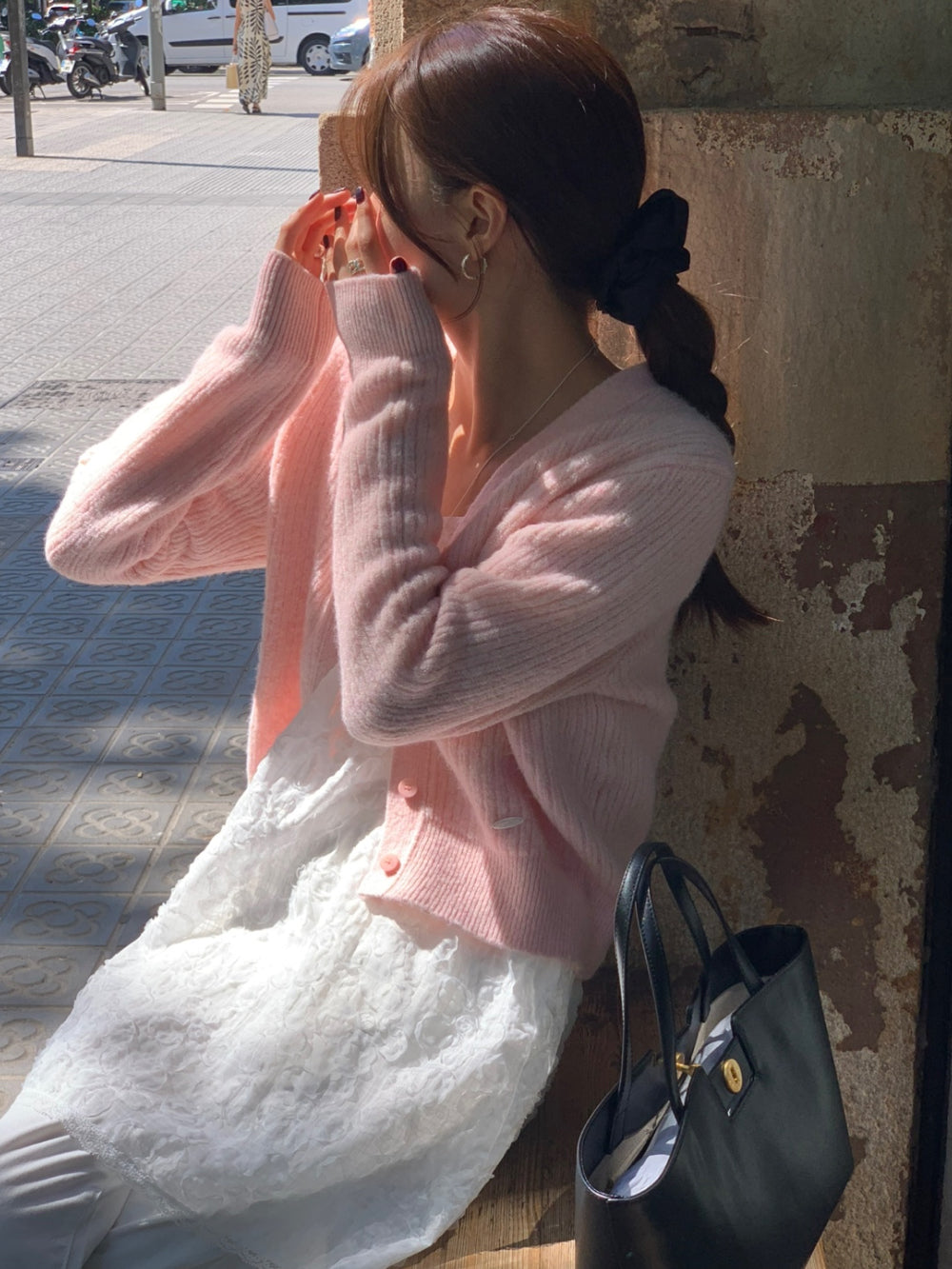 Rosy layered onepiece