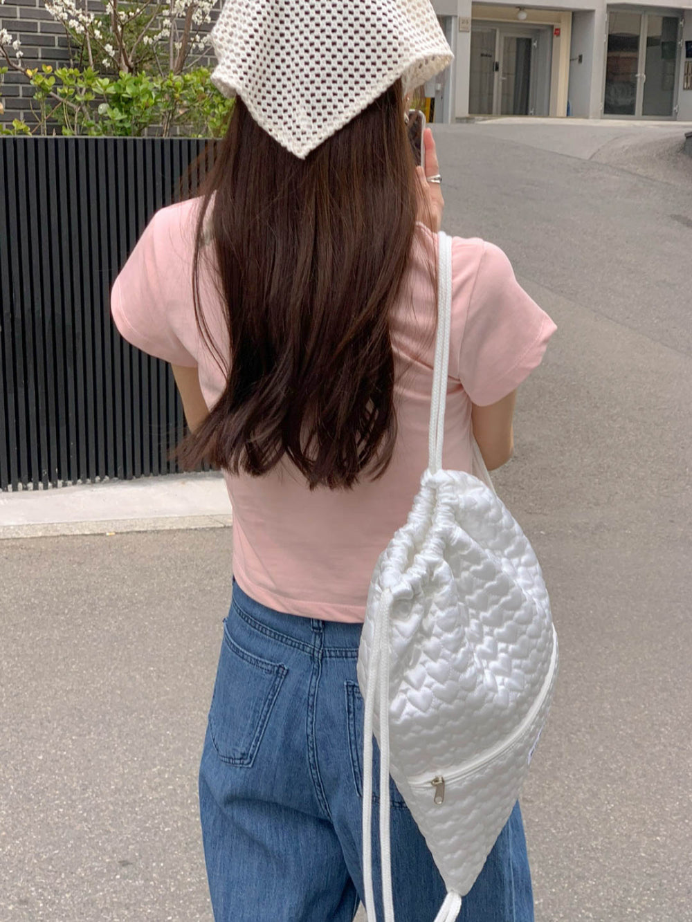 ivory即納 Baige semi crop T-4col