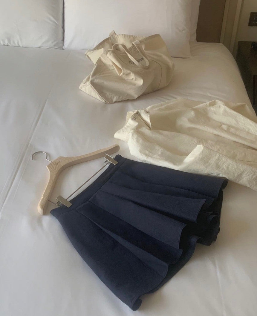 ivory-s即納 Liter ari pleats skirt pants