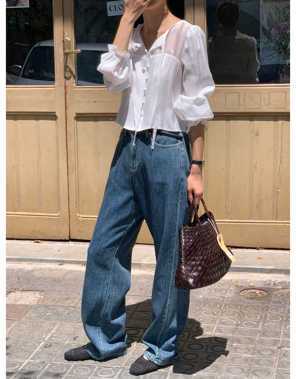Shining blouse-3col