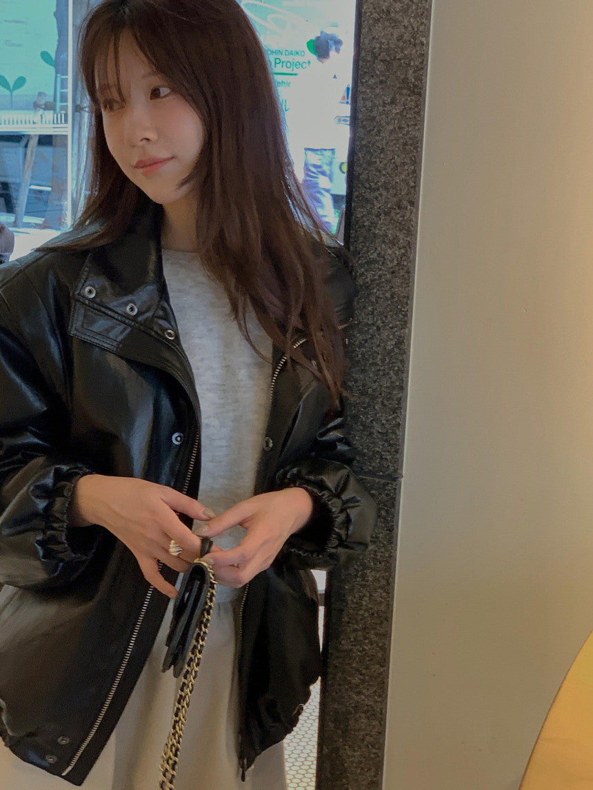 Milli leather jumper