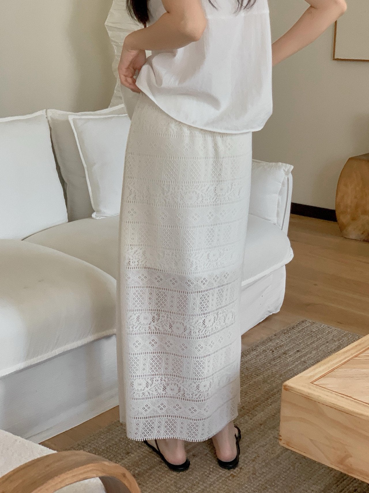 Crochet skirt-2col
