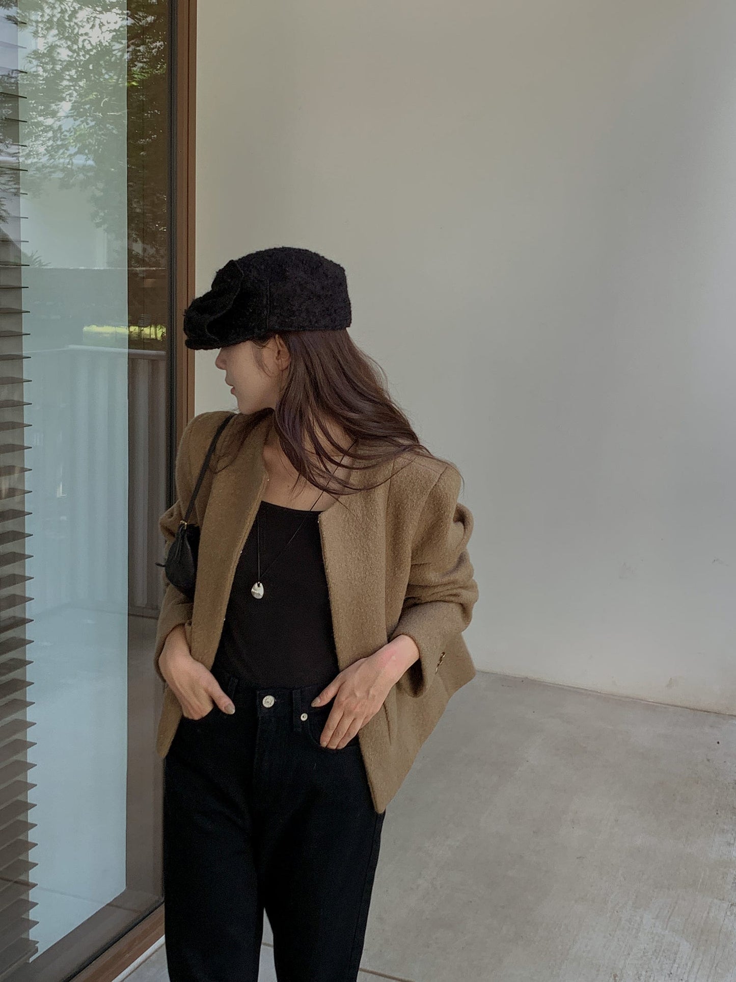 racket wool jacket-3col