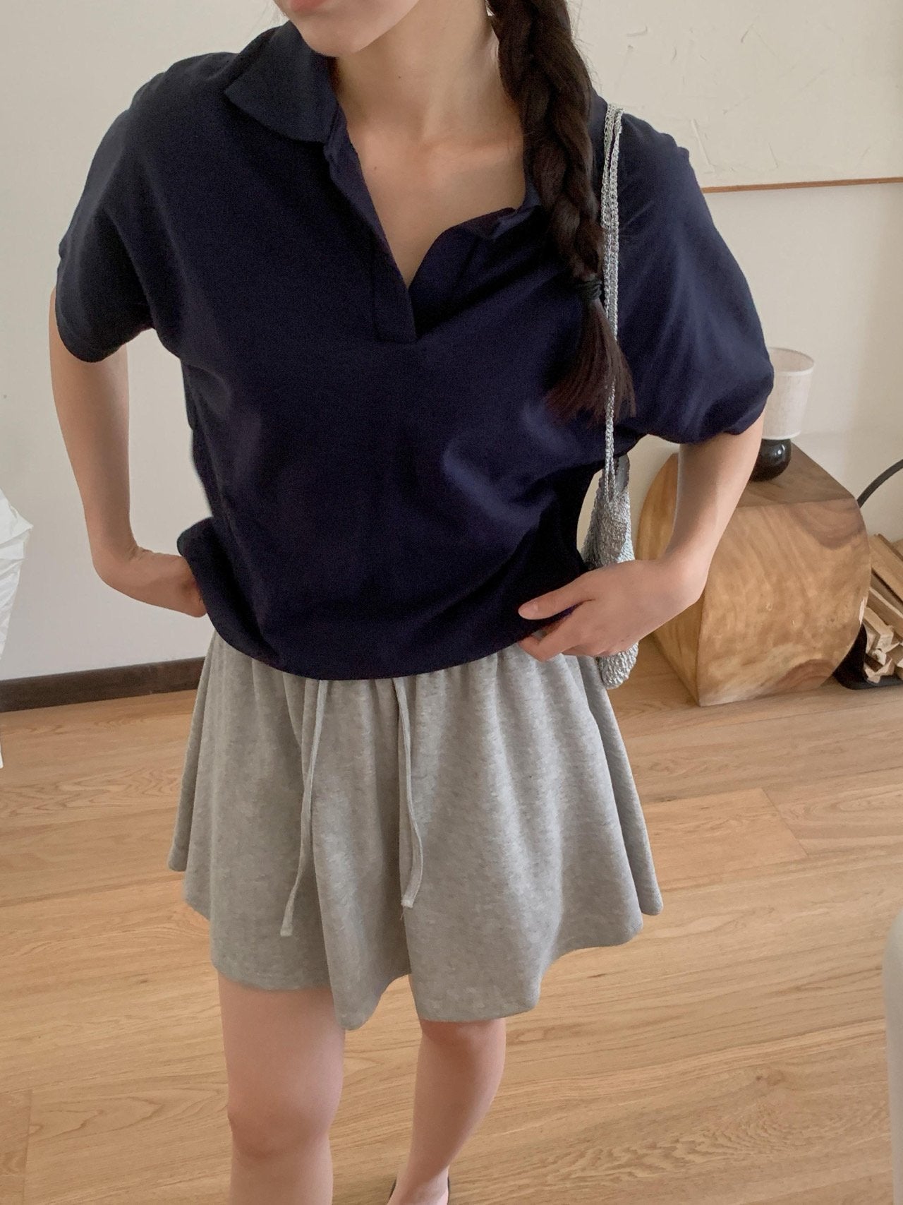 Rush skirt half pants-3col