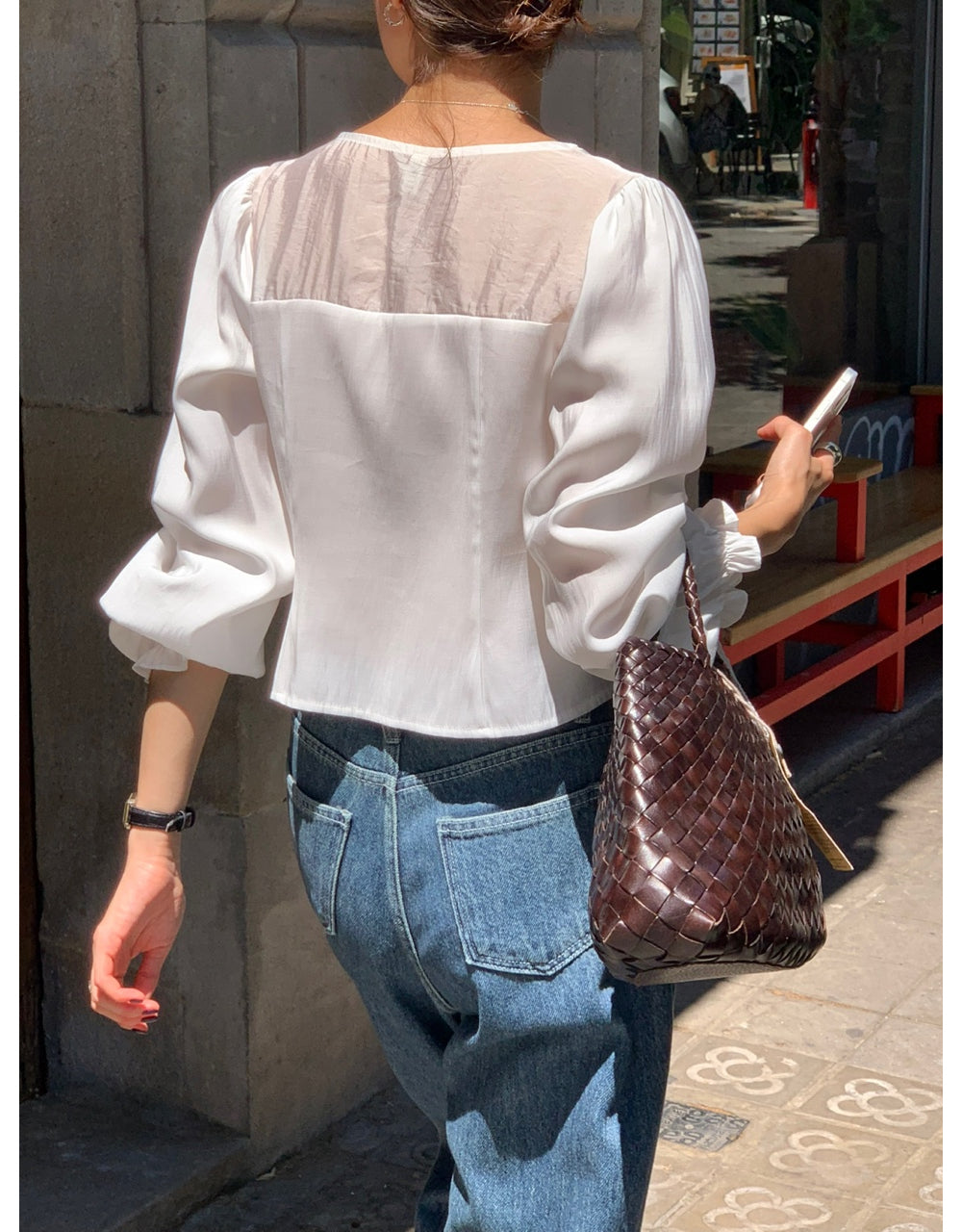 Shining blouse-3col