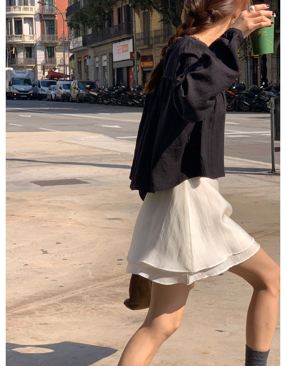 black即納 Date blouse-3col