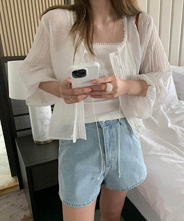 ILLIT cardigan blouse