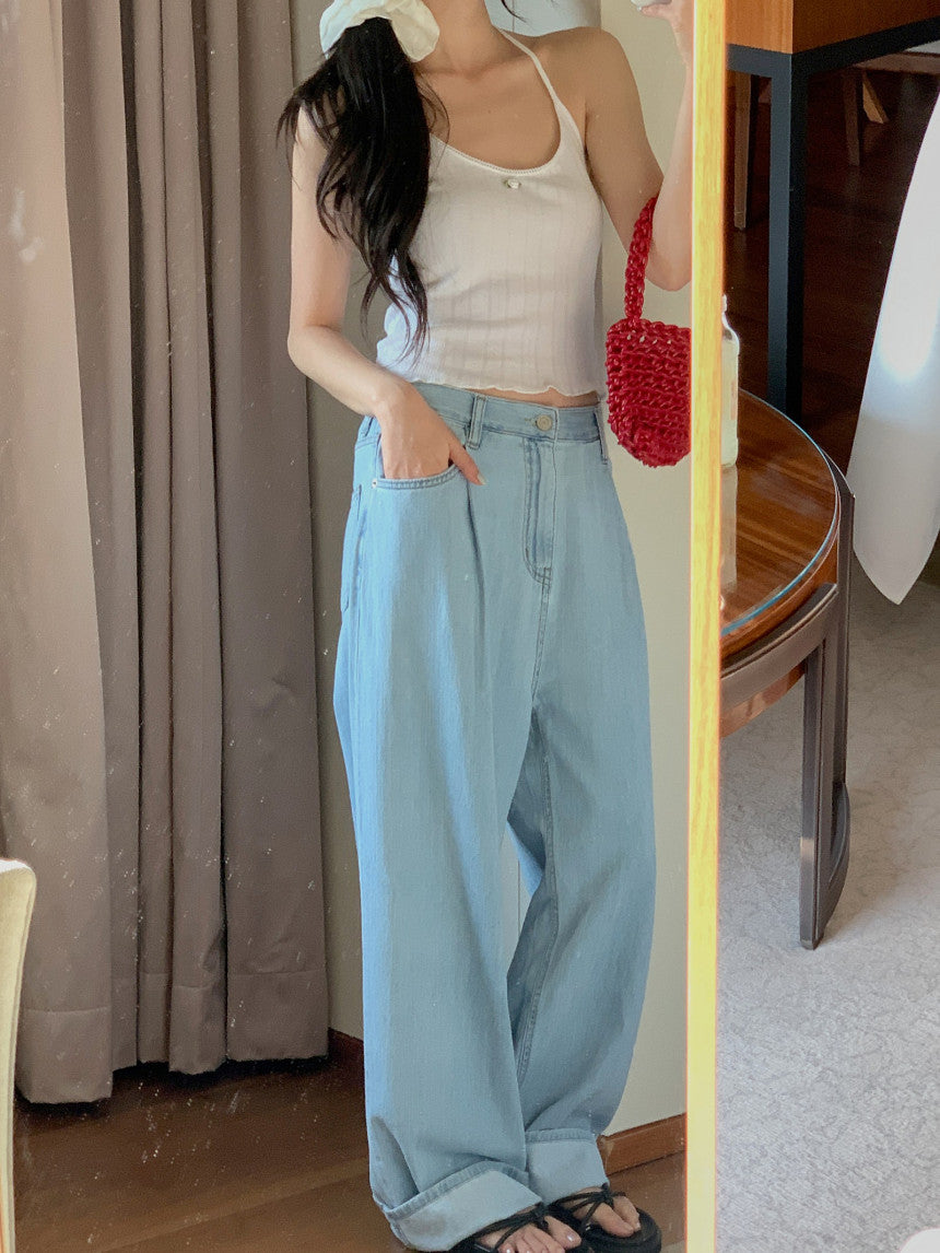 one-tuck denim