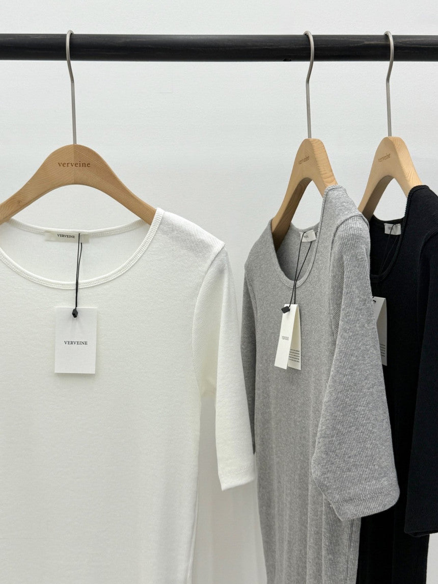 Merry round neck T-3col