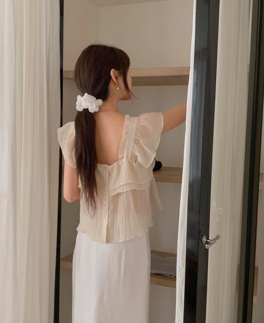 Nature 2way blouse-4col
