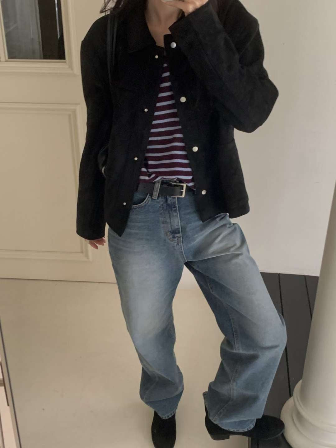 Hau suede jacket-2col