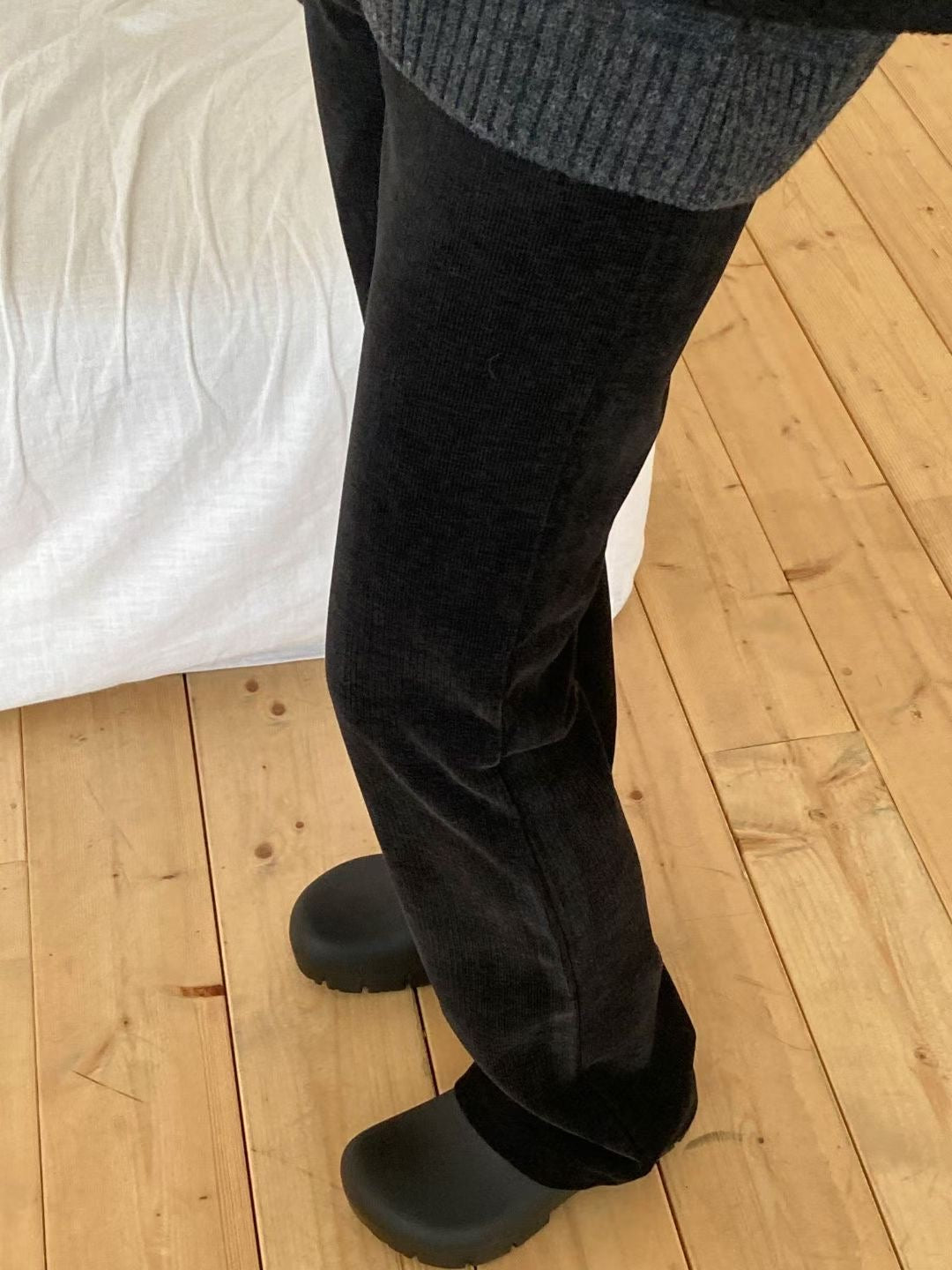 Corduroy bootcut pants