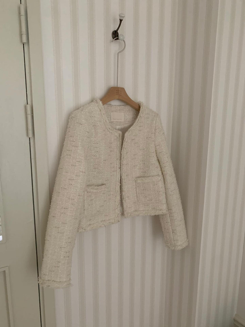 Salmon tweed jacket-3col