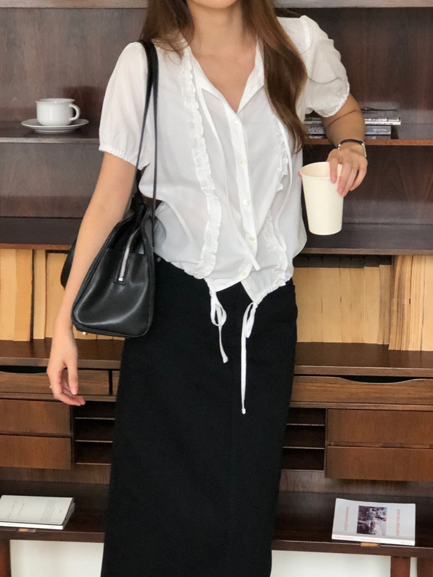 Loha lace half blouse