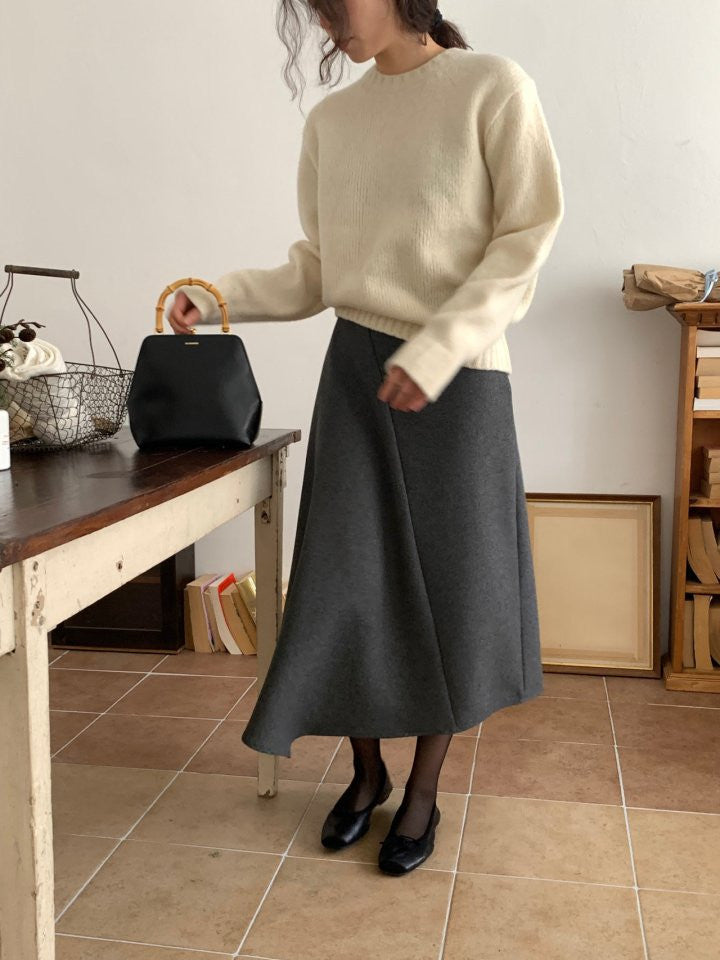 Unbal cut skirt