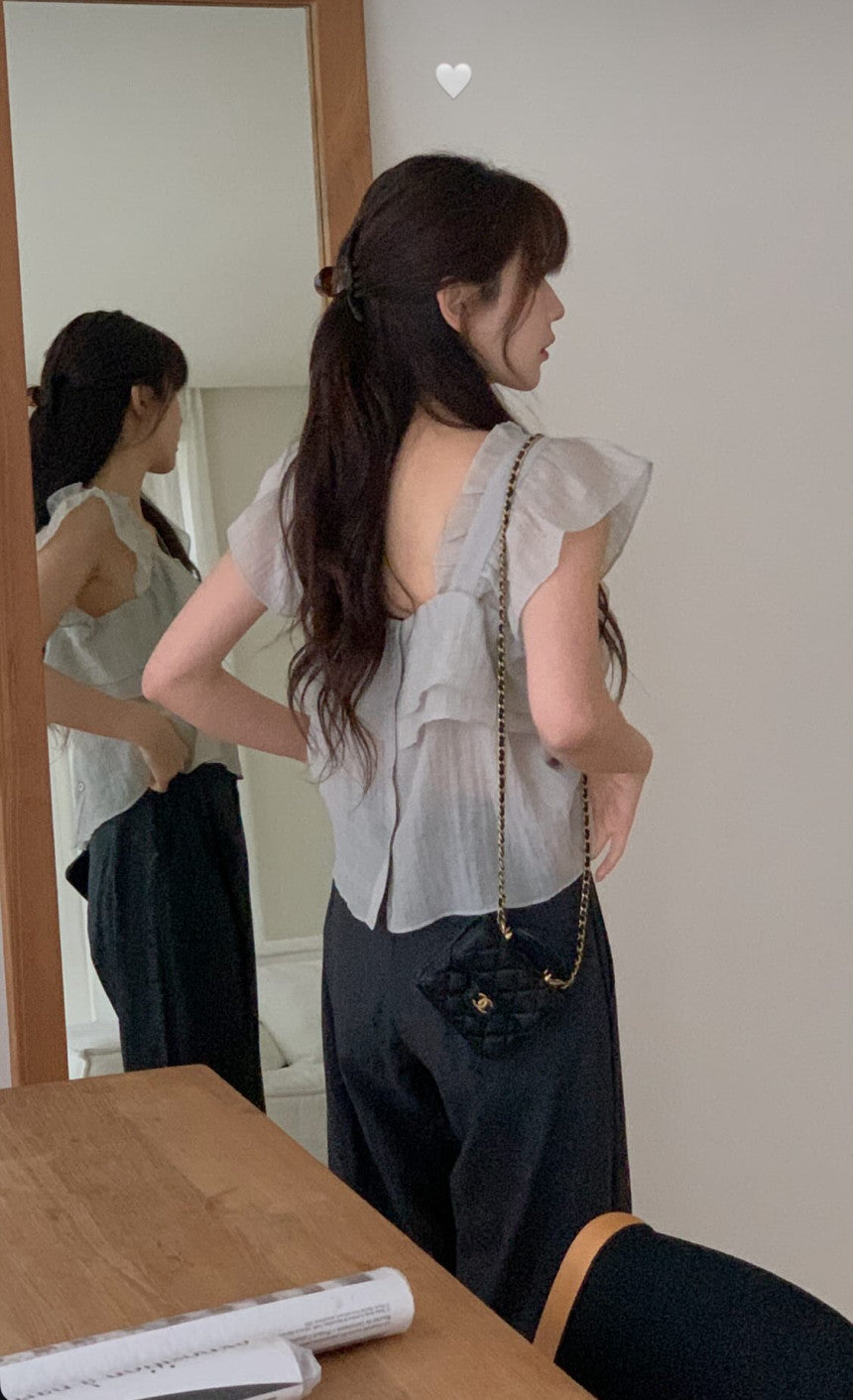 Nature 2way blouse-4col