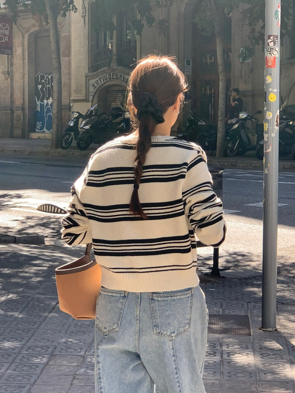 Nordic knit cardigan-4col