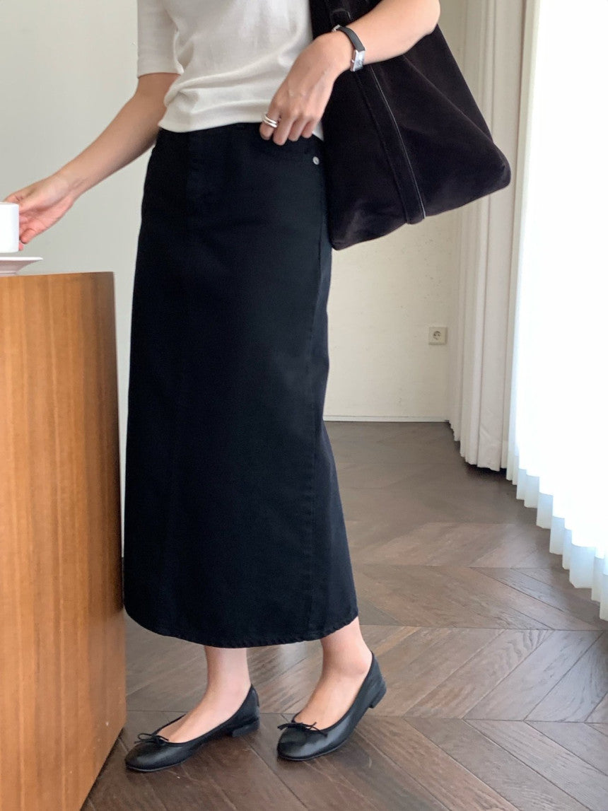Bully cone dying denim skirt