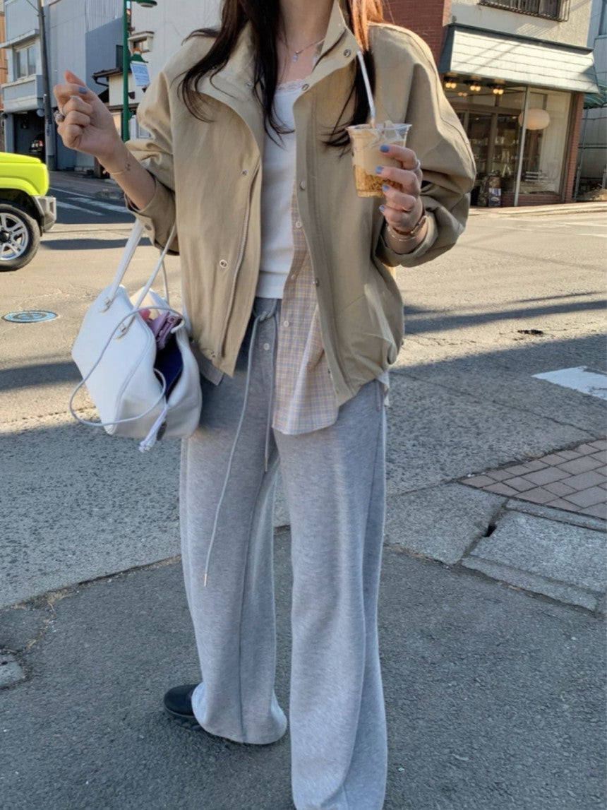 button banding pants-3col