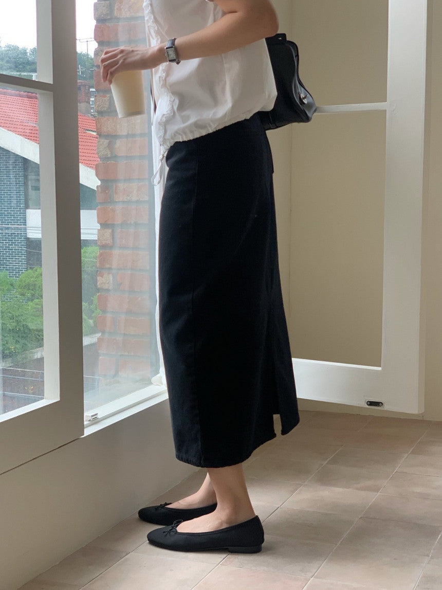 Bully cone dying denim skirt