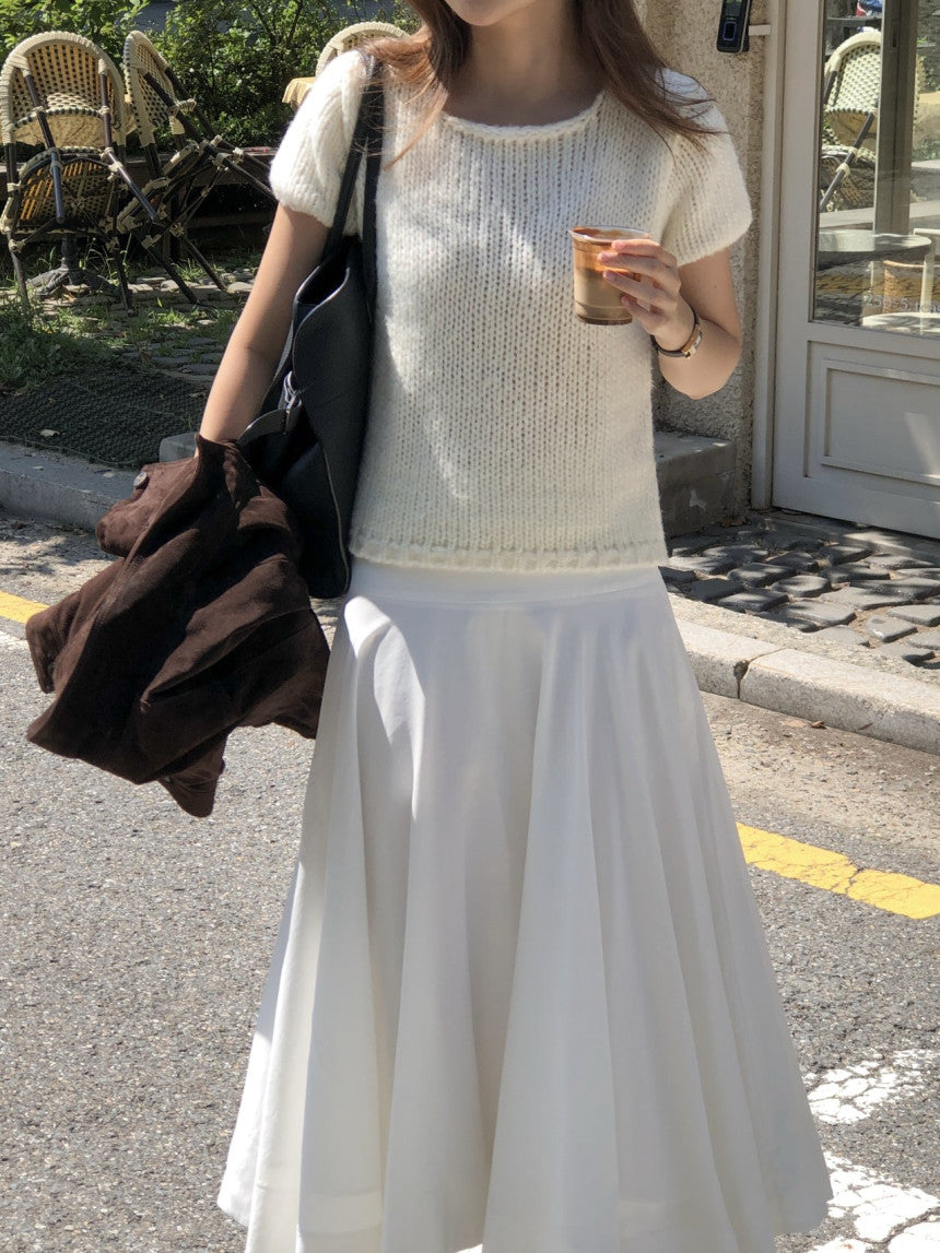 Oslo bulky wool half knit-2col