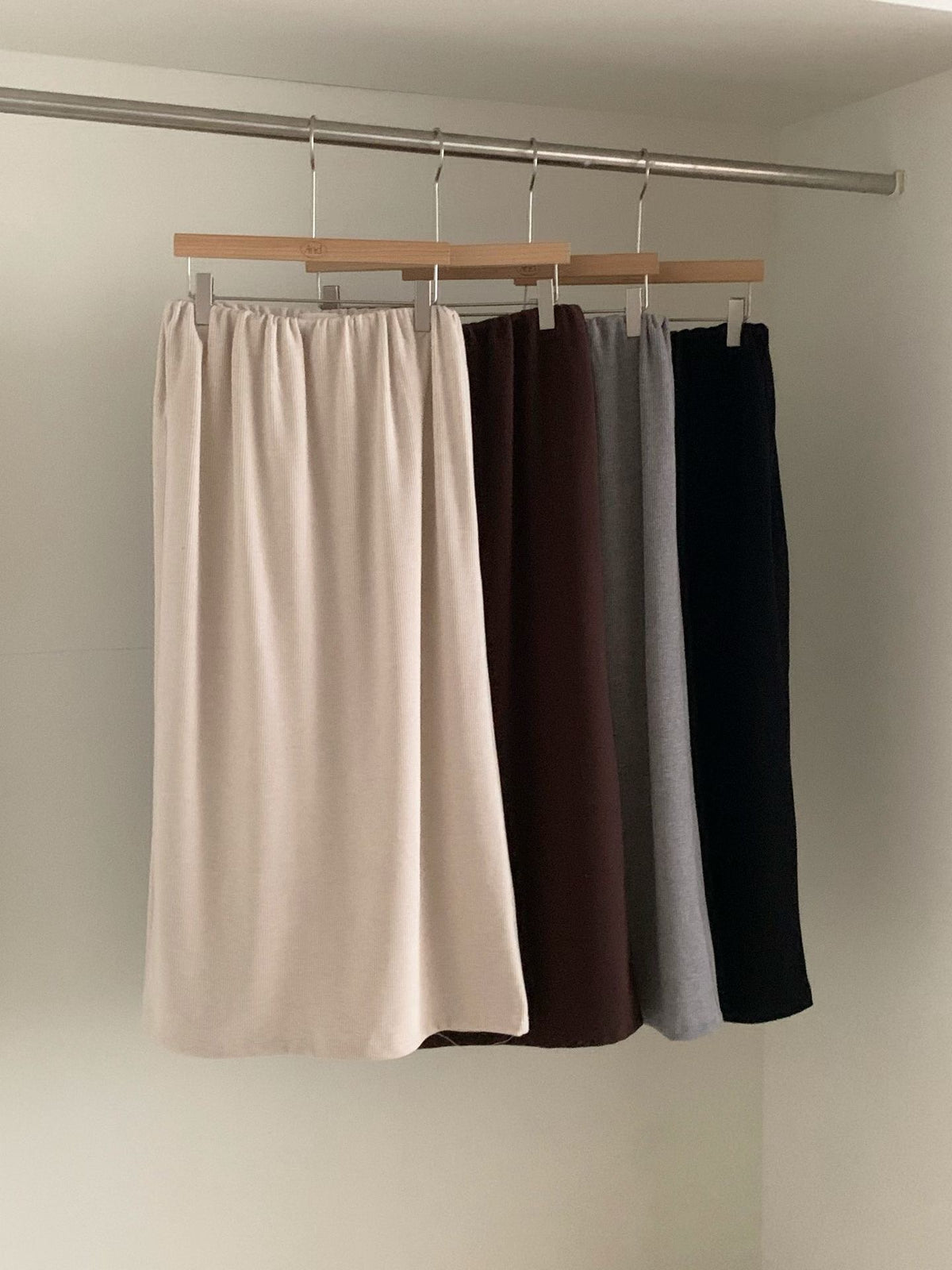 pound gimo long skirt-4col