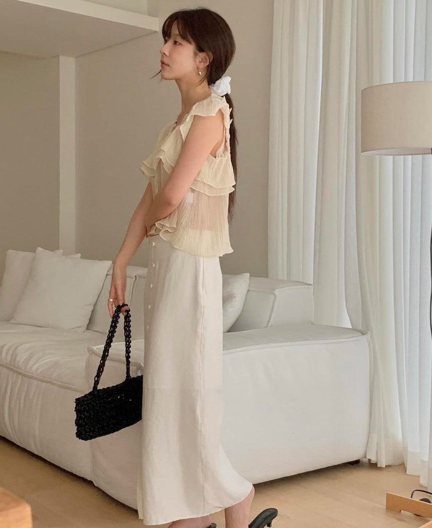 Nature 2way blouse-4col