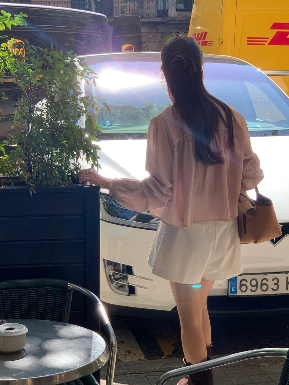 black即納 Date blouse-3col