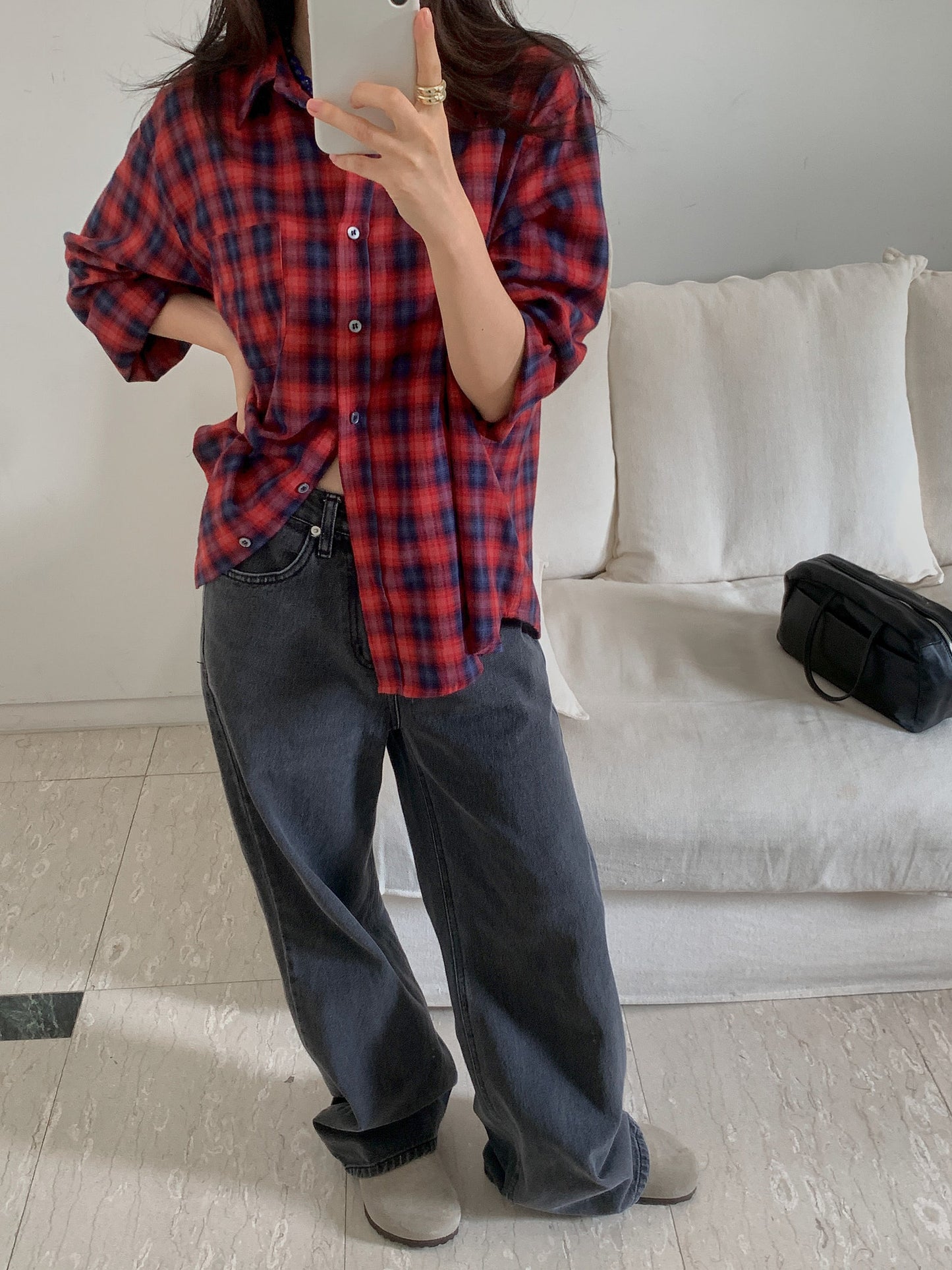 Rok check shirt