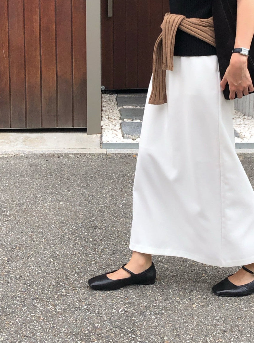 Ove string long skirt-2col