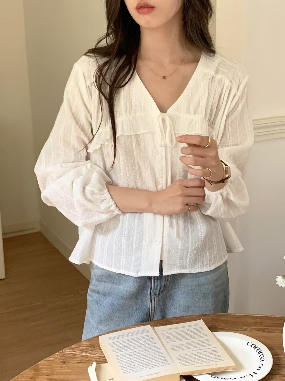 Lote lace blouse-2col