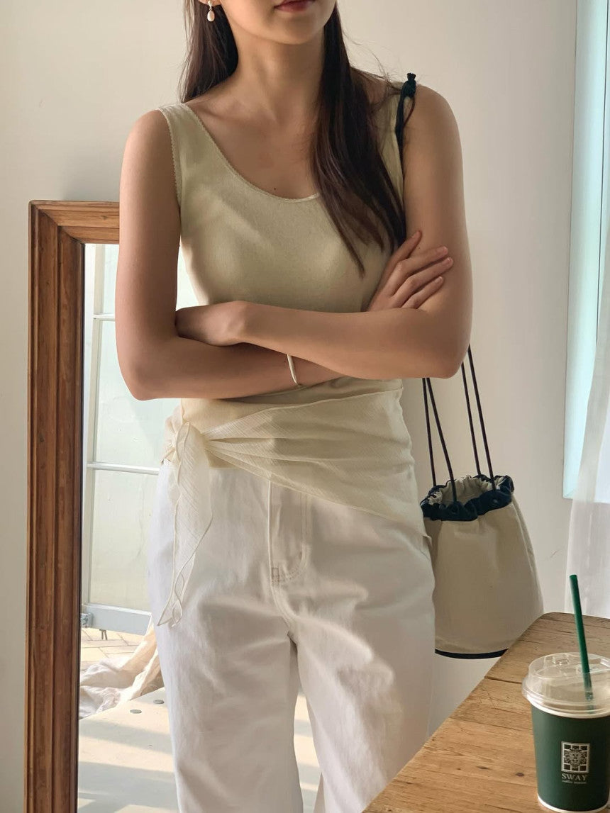 verr lace u neck sleeveless-3col